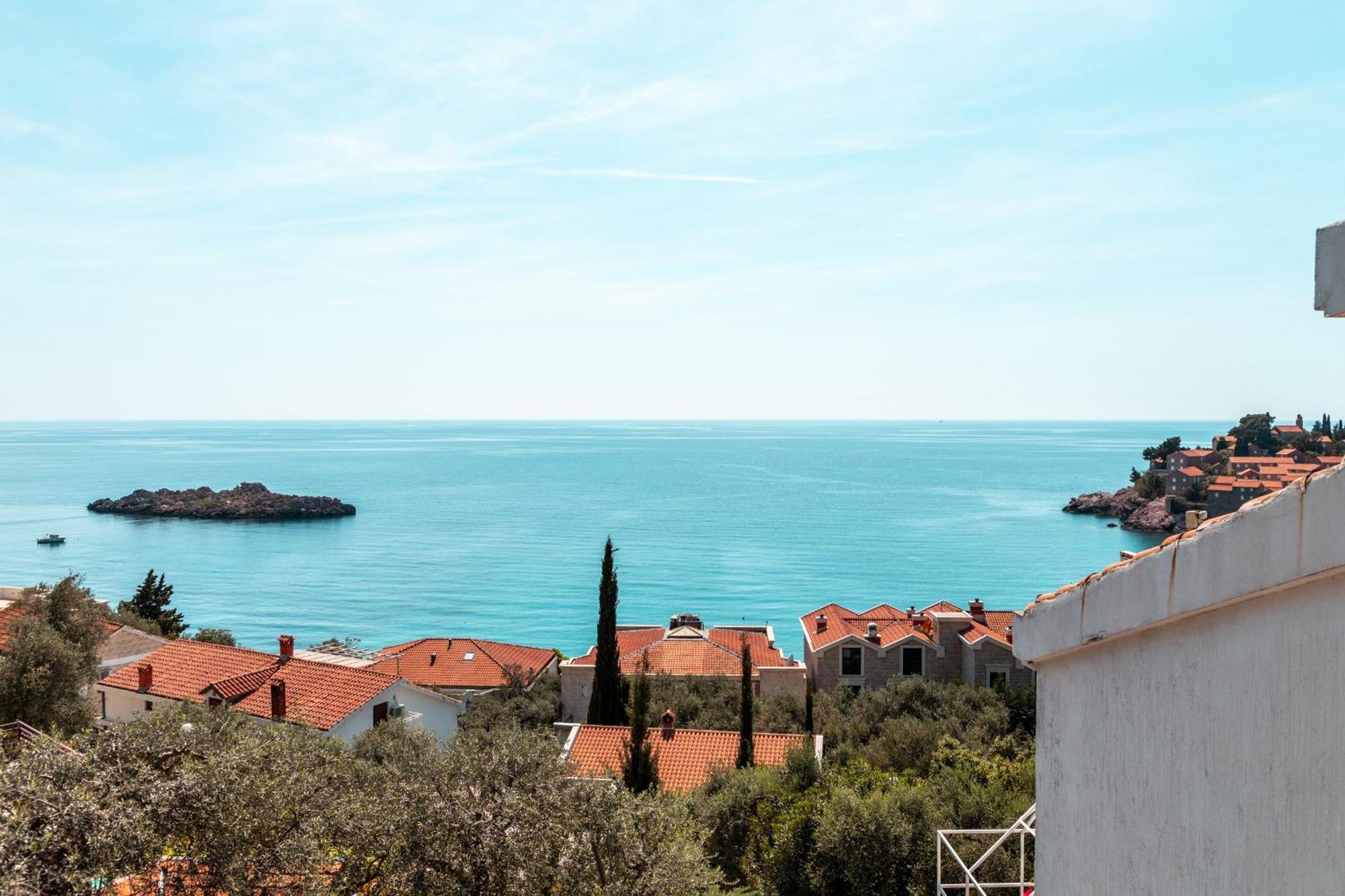Sun Rose Apartments Sveti Stefan Kamer foto