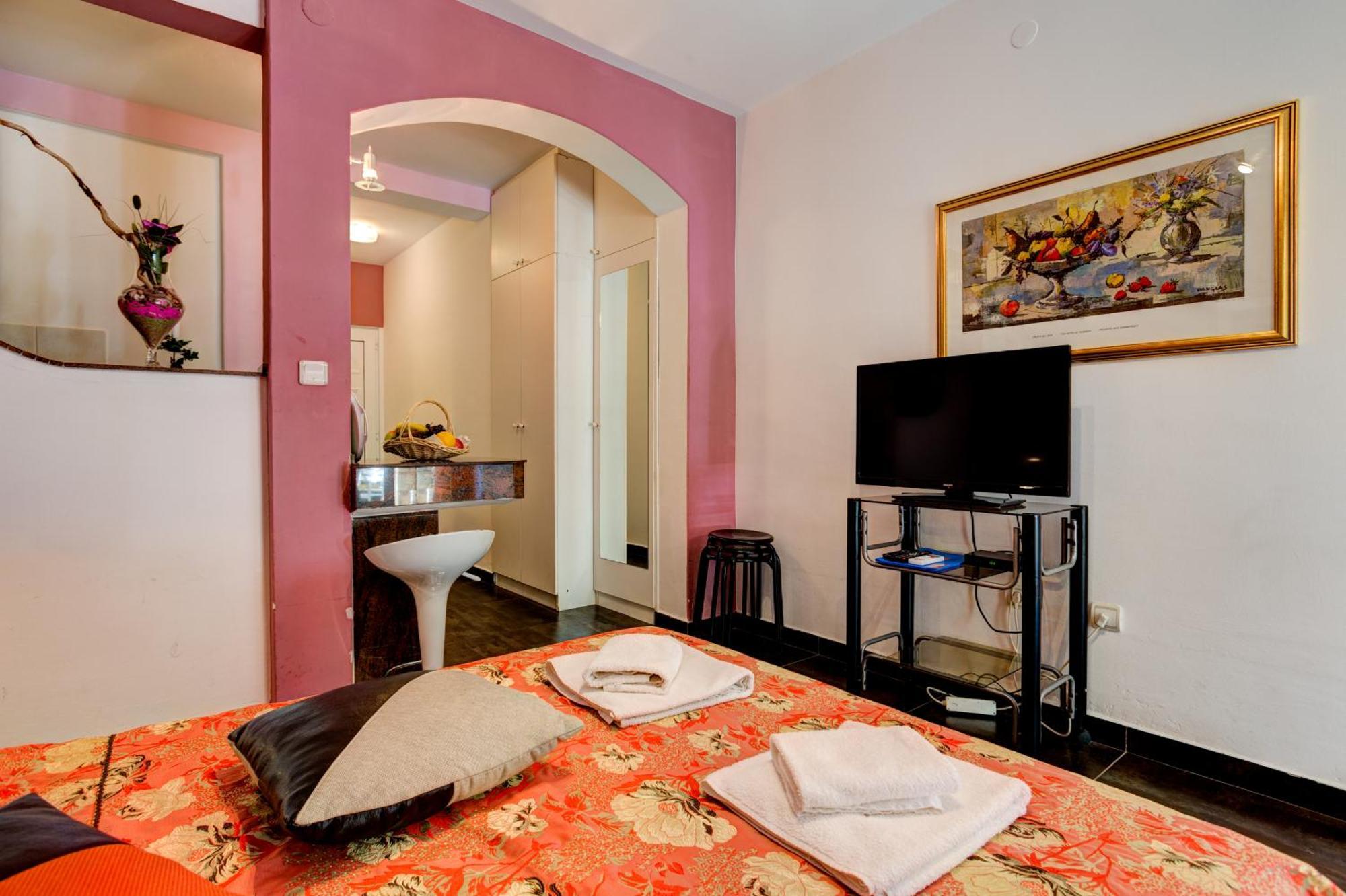 Sun Rose Apartments Sveti Stefan Kamer foto